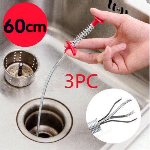 60/85/160cm Kitchen Bathroom Sewer Dredger Spring Pipe Dredging Tool