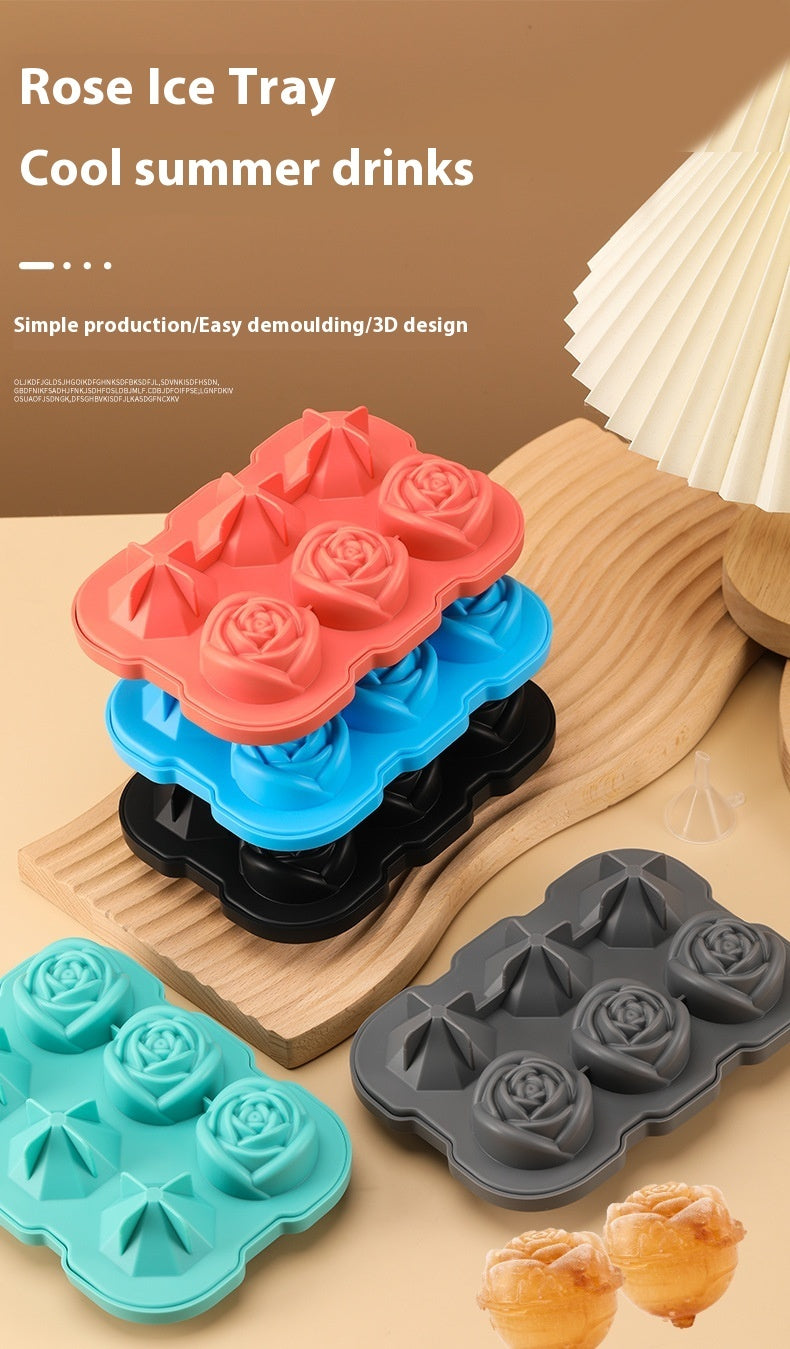  Diamond Rose Ice Tray 7