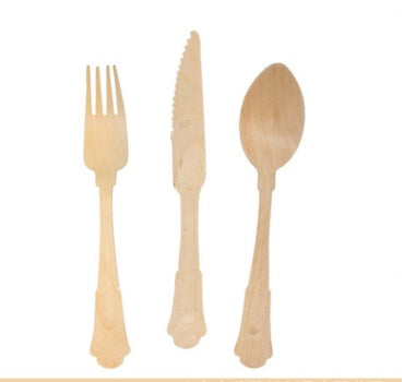 Golden Disposable Tableware Style 7