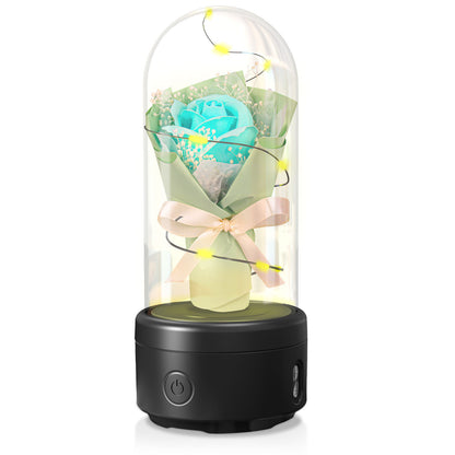 2-in-1 Rose Bouquet LED Night Light And Bluetooth Speaker