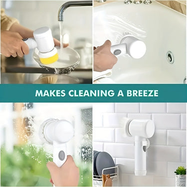 USB Rechargeable, Cordless and Rotary Handheld Kitchen Cleaner