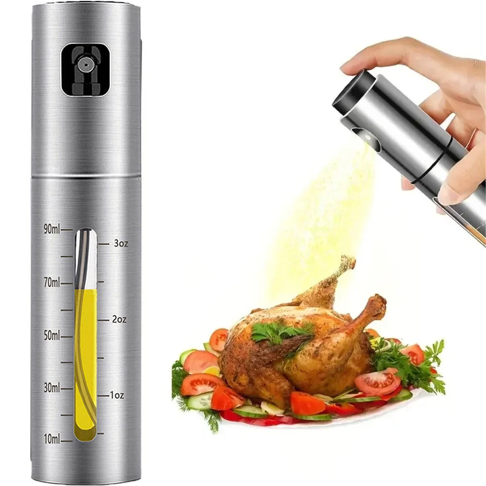 Oil Sprayer Bottle 100ml Cooking Oil Spray for BBQ, Air Fryer