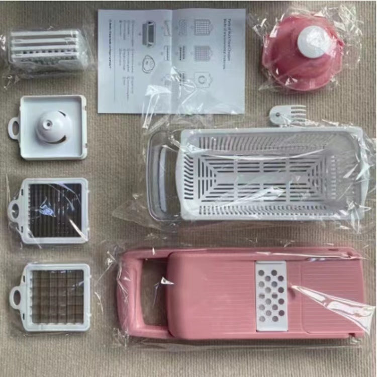 Manual Vegetable Chopper Pink