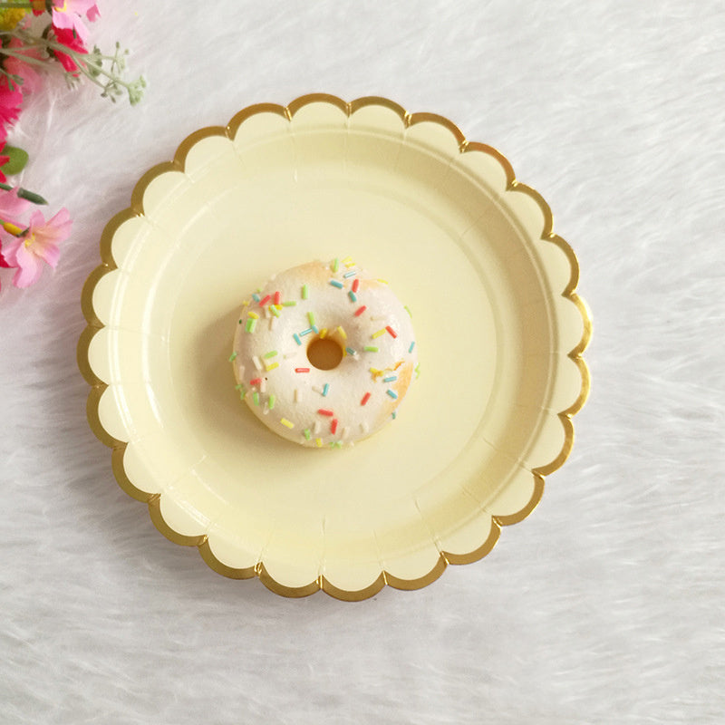 Disposable Flowery Party Tableware Plate