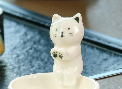 Cute Kitten Capybara Warming Paws Tealight Candle Holder