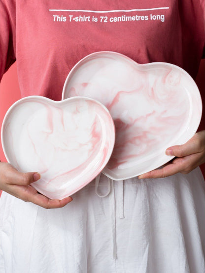  Love-shaped Ceramic Plate