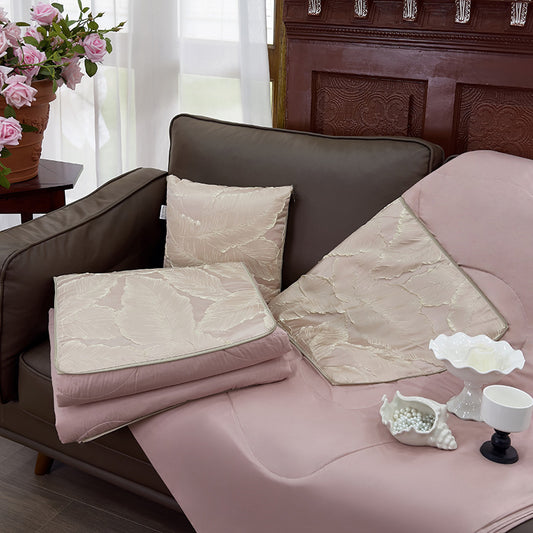 Two-in-one Cushion and Throw Blanket Pink