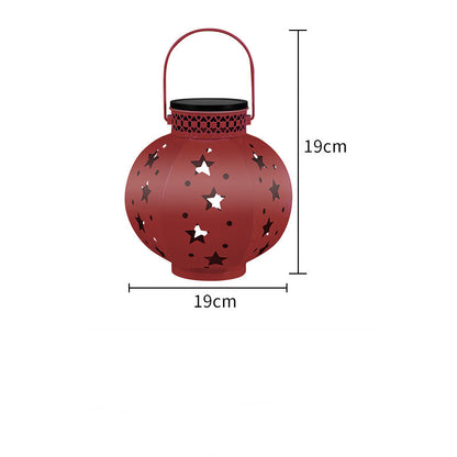 Solar Garden Light Night Lamp Red