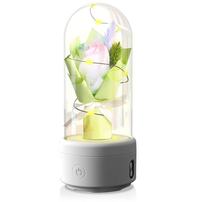 2-in-1 Rose Bouquet LED Night Light And Bluetooth Speaker