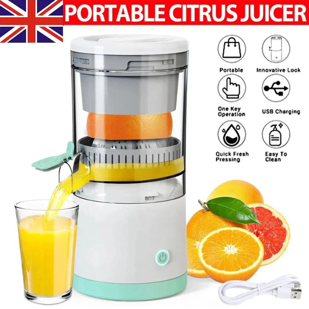 Portable Electric Citrus Juicer: Squeeze Fresh Fruit Juice Anywhere