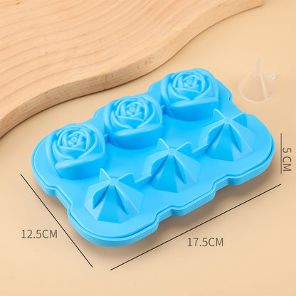  Diamond Rose Ice Tray Sky Blue