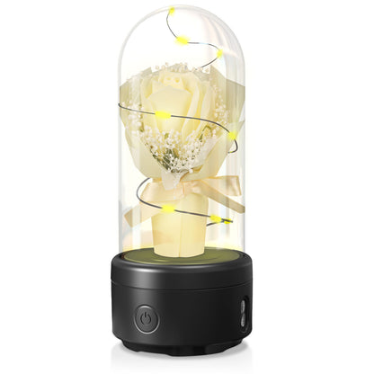 2-in-1 Rose Bouquet LED Night Light And Bluetooth Speaker